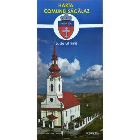 Comuna Săcălaz - harta pliabilă