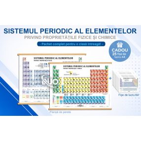   Pachet educațional complet – Sistemul periodic al elementelor (DUO) + 25 fișe de lucru cadou
