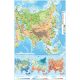 Hartă Asia geografică și resurselor naturale de subsol - lb. maghiară