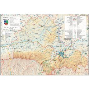 Harta județului Brașov