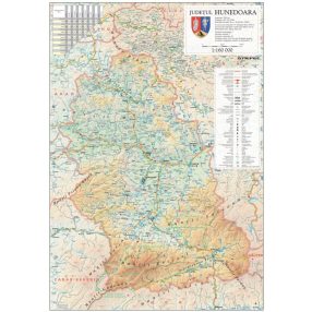 Harta județului Hunedoara