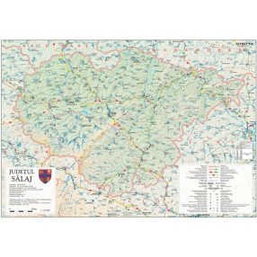 Harta județului Sălaj