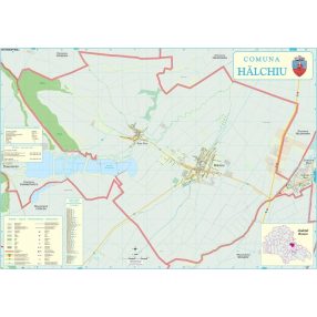 Harta Comunei Halchiu BV - șipci de lemn
