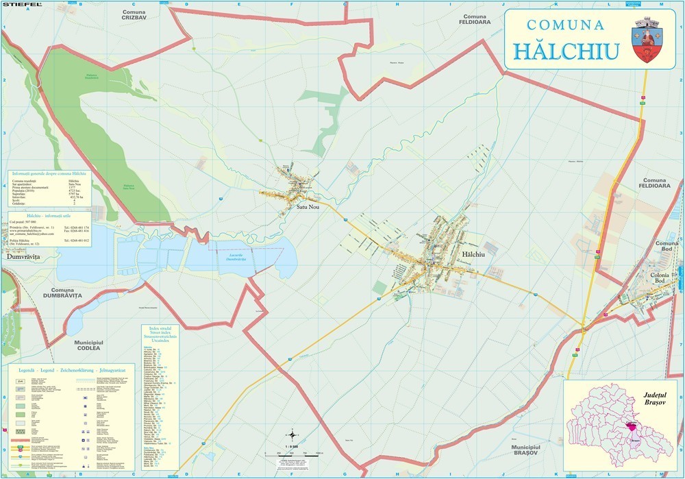 harta halchiu Harta Comunei Halchiu BV   șipci de lemn   STIEFEL ROMANIA