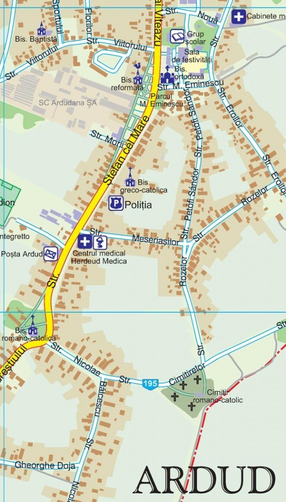 harta ardud Harta Orașului Ardud SM   șipci de lemn   STIEFEL ROMANIA