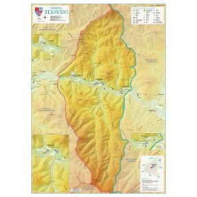 Harta Comunei Stânceni MS - șipci de lemn
