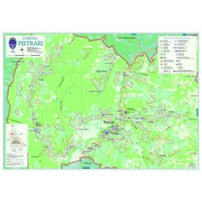 Harta Comunei  - Pietrari DB- intravilan șipci de lemn