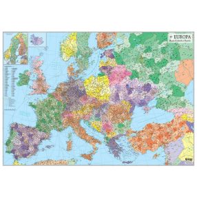Harta Europa coduri poștale 