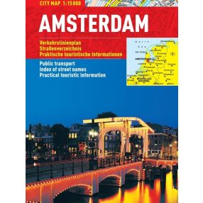 Amsterdam- hartă turistică pliabiă