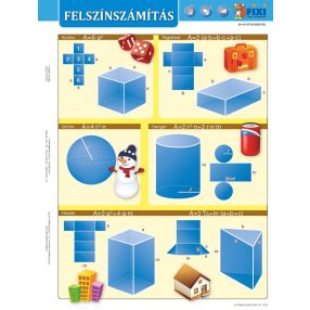   Felszínszámítás / munkaoldallal fixi munkalap-Calcularea suprafeței / fișă de studiu ​​cu fișă de lucru fixi