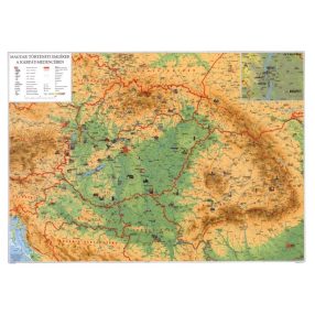   Kárpát-medence térkép + magyar művelődéstörténeti áttekintés tanulói munkalap- Bazinul Panonic+ centre culturale istorice maghiare fișă de studiu