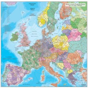 Mapă de birou Europa Coduri Poștale