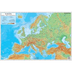 Mapă de birou - Europa Fizico-Geografică