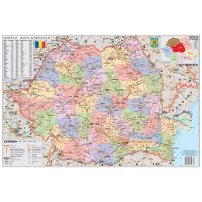Mapă de birou România Administrativă - Editie 2002