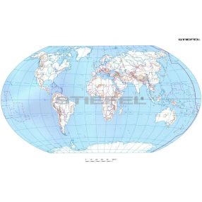 Hartă de perete DUO - Lumea și Europa - Hartă mută 