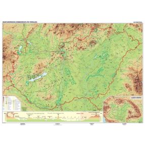 Harta fizico-geografică  a Ungariei