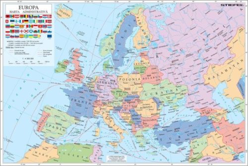  Europa administrativă cu ramă de aluminiu magnetică  