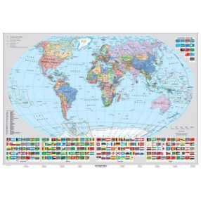 Harta de perete - Lumea Administrativă